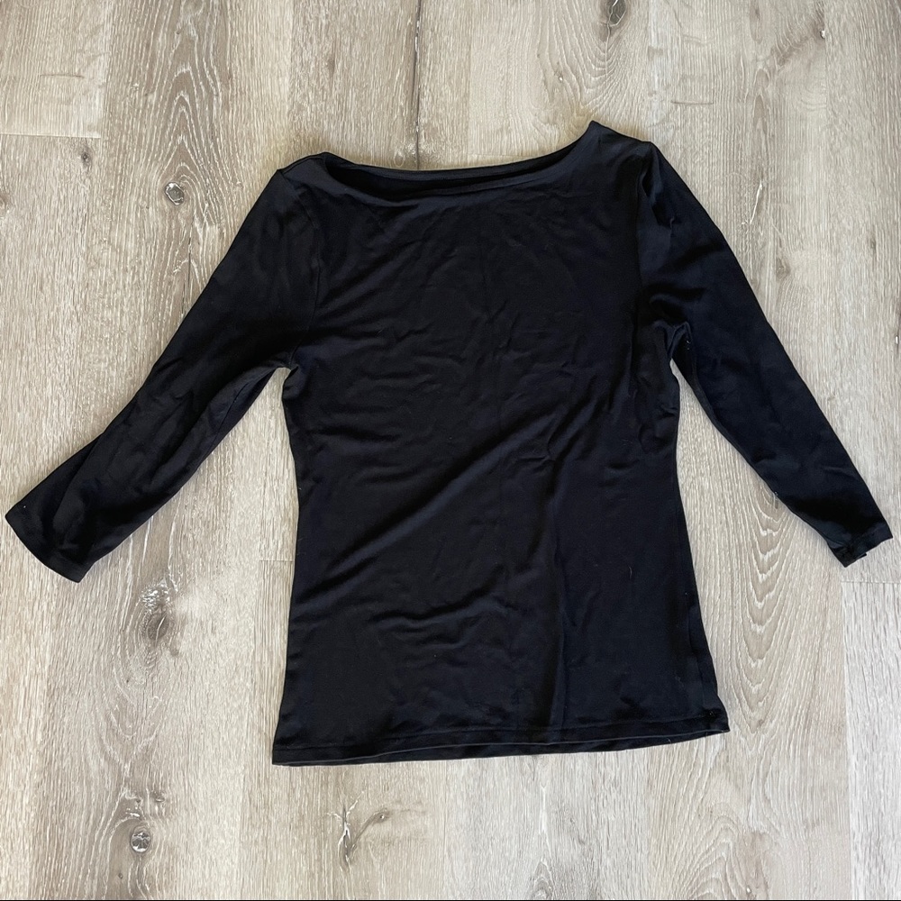 3/4 Black Shirt